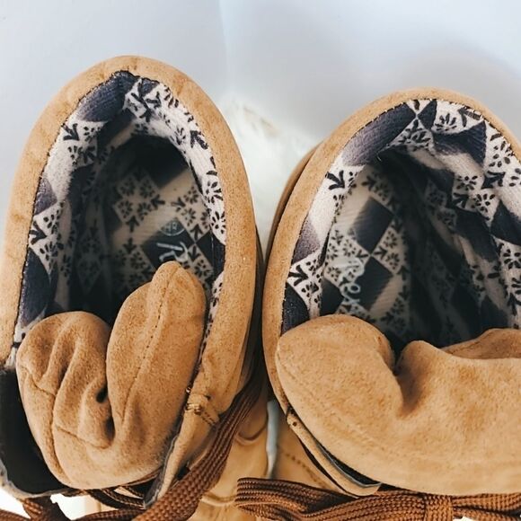 Camel Color Wedge Boot - Picture 6 of 8